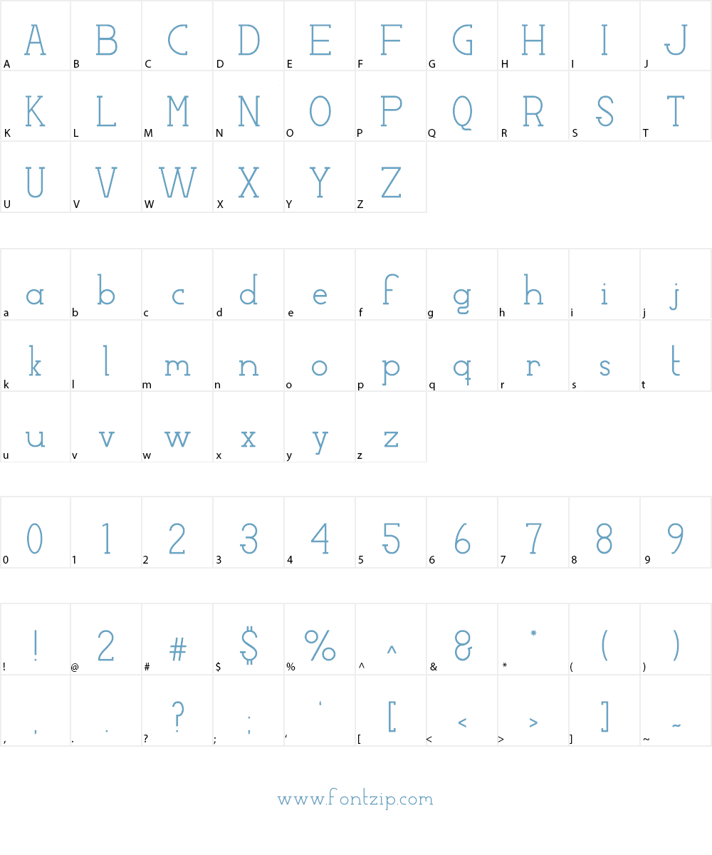 Factory LJDS Font Character